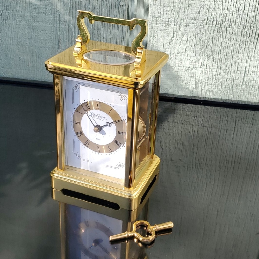 SCHMID Du CHATEAU GERMAN Mantel Clock , Rare Vtg!